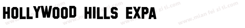 Hollywood Hills Expa字体转换